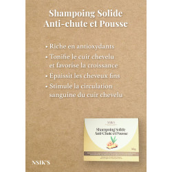 Shampoing Solide Anti-Chute & Pousse – Cheveux Fins et Fragiles | NSIK’S