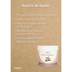 Beurre de Karité Brut 100% Naturel – Cheveux, Corps & Visage – NSIK’S